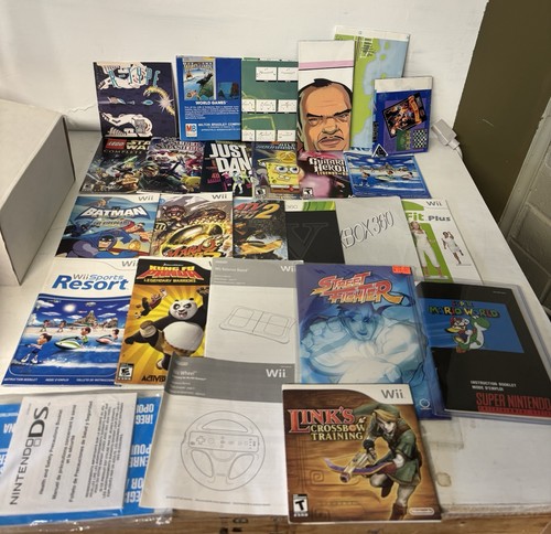 Lot video game manuals - lot,